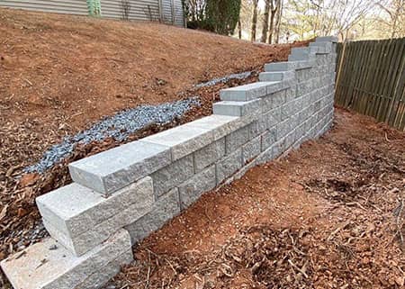 Retaining Walls - Our Services Home - Bright White Contractor LLC - brightwhitenc.com